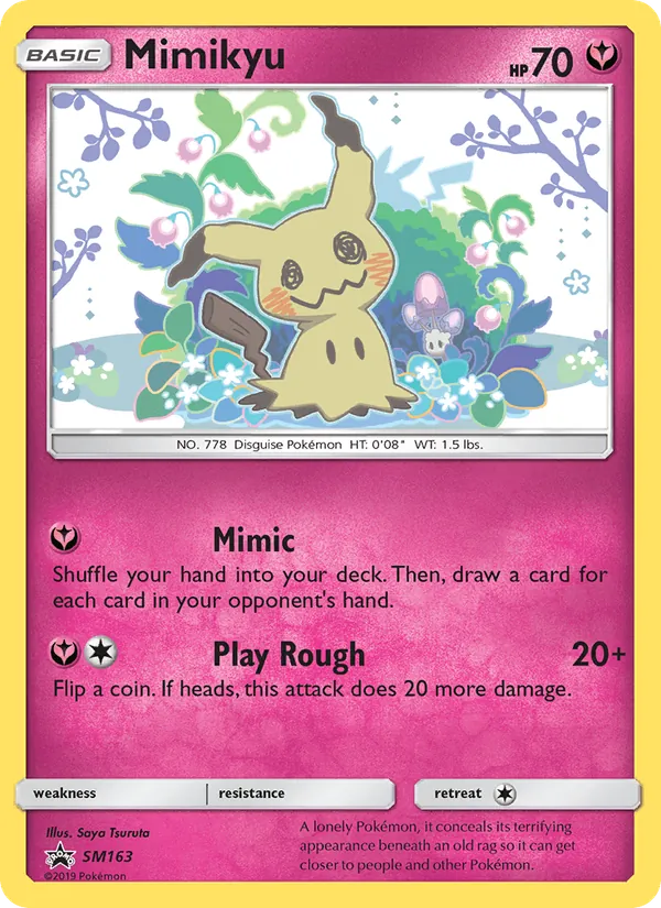 Mimikyu #SM163, SM Black Star Holo, TCGdex reference
