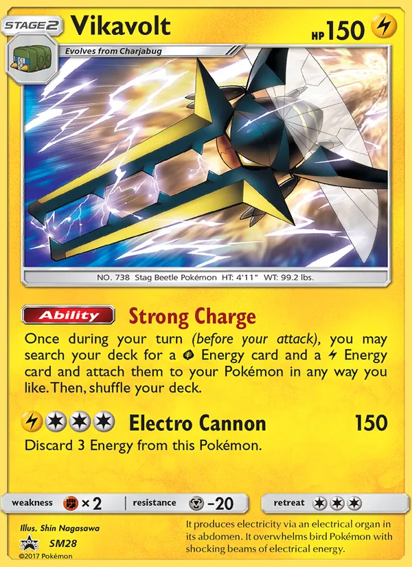 Vikavolt #SM28, SM Black Star Holo, TCGdex reference