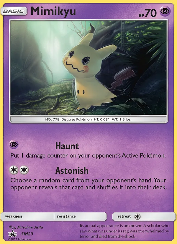 Mimikyu #SM29, SM Black Star Holo, TCGdex reference
