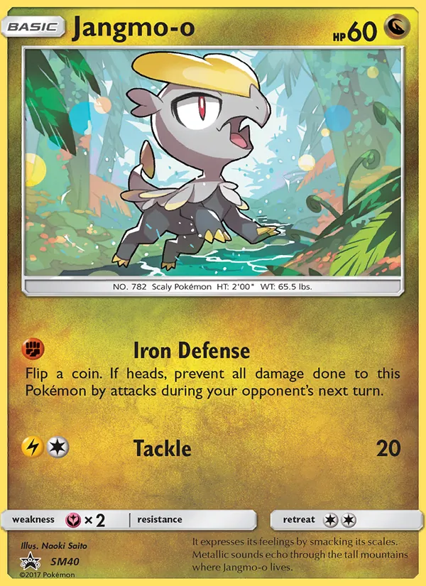 Jangmo-o #SM40, SM Black Star Holo, TCGdex reference