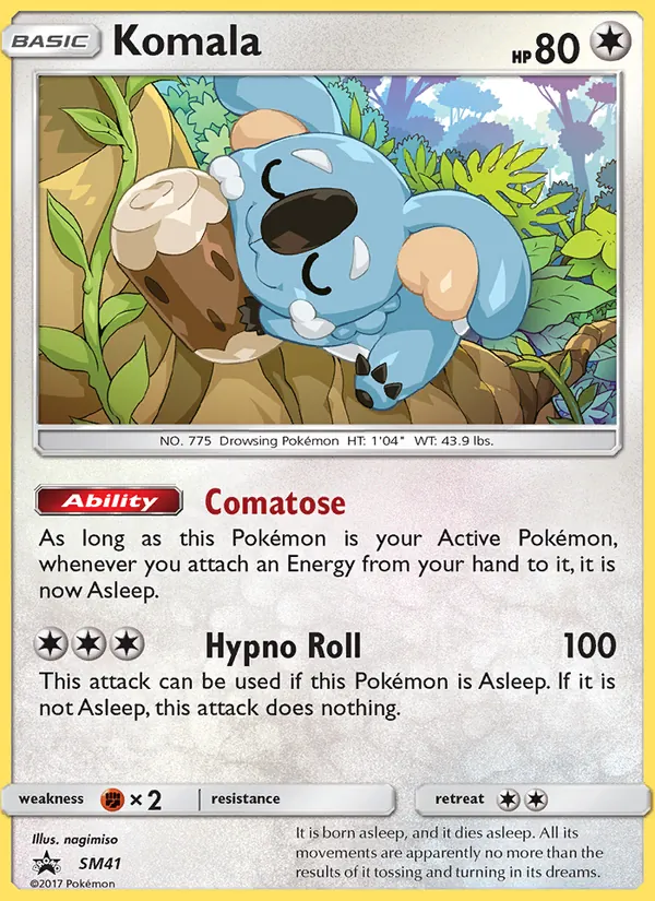 Komala #SM41, SM Black Star Holo, TCGdex reference