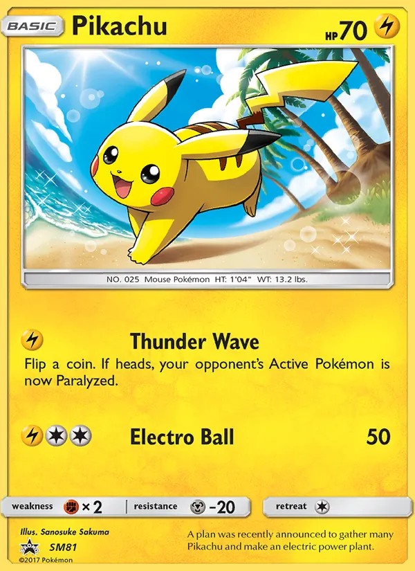 Pikachu #SM81, SM Black Star Holo, TCGdex reference