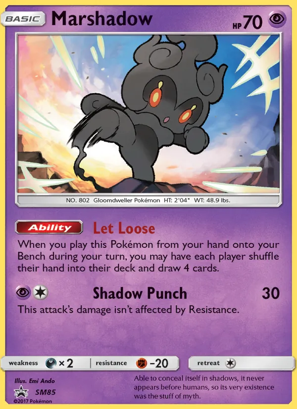 Marshadow #SM85, SM Black Star Holo, TCGdex reference