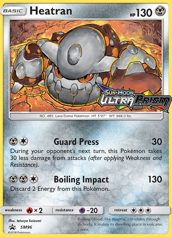 Heatran SM96, prerelease base reference scan