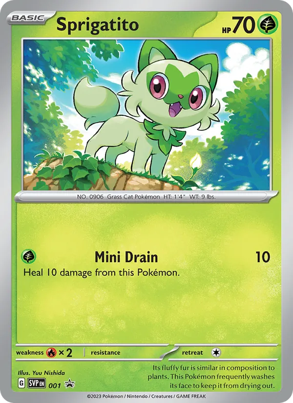 Sprigatito #001, SWSH Black Star Holo, TCGdex reference