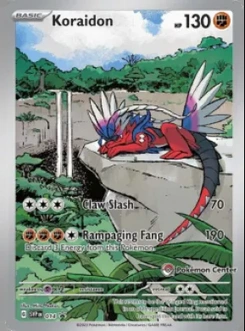 Koraidon #014, English Pokemon Center stamped promo reference image