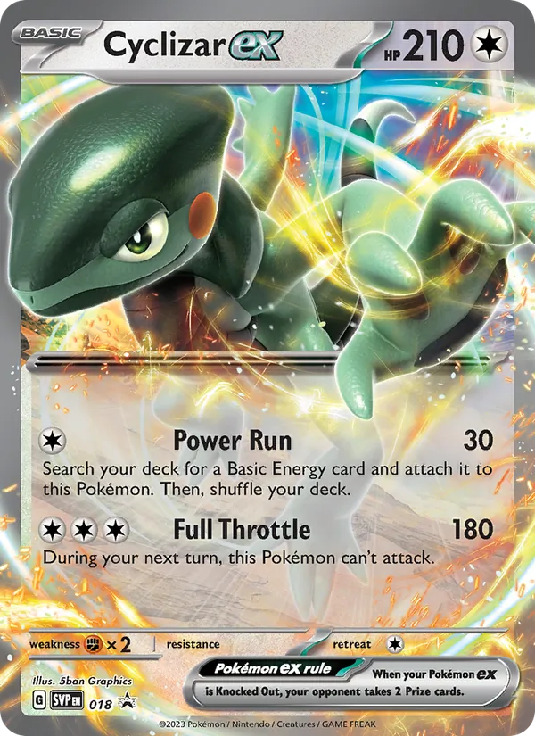 Cyclizar ex #018, SWSH Black Star Holo, TCGdex reference