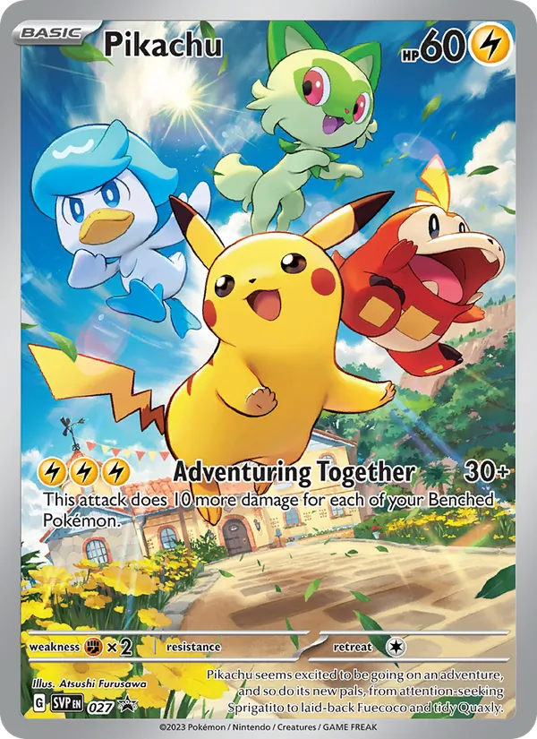 Pikachu #027, SWSH Black Star Holo, TCGdex reference