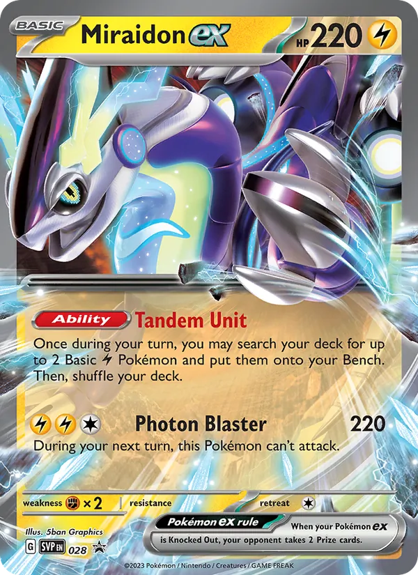 Miraidon ex #028, SWSH Black Star Holo, TCGdex reference
