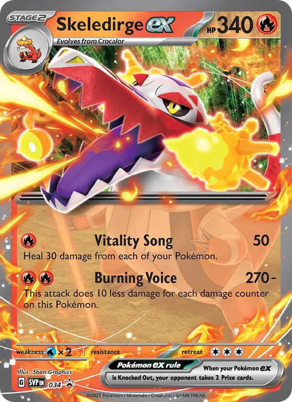 Skeledirge ex #034, SWSH Black Star Holo, TCGdex reference