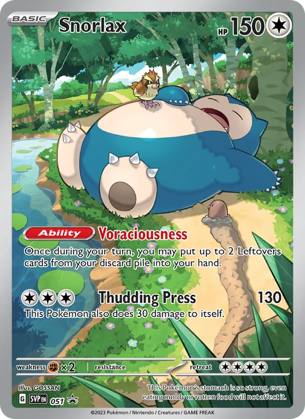 Snorlax #051, SWSH Black Star Holo, TCGdex reference