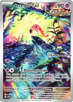 Scream Tail #065, English Pokemon Center stamped promo reference image