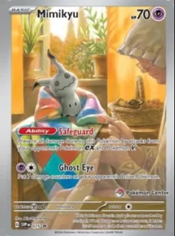 Mimikyu #075, English Pokemon Center stamped promo reference image