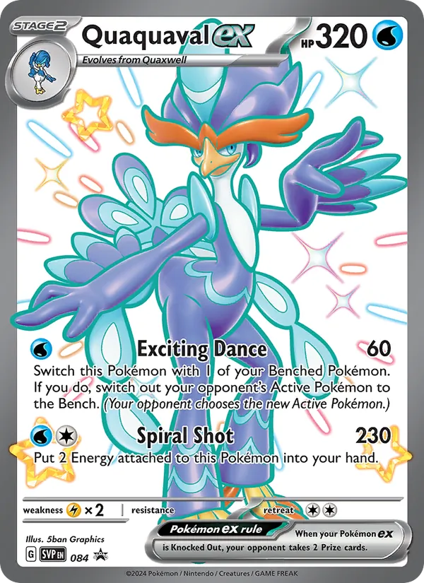 Quaquaval ex #084, SWSH Black Star Holo, TCGdex reference