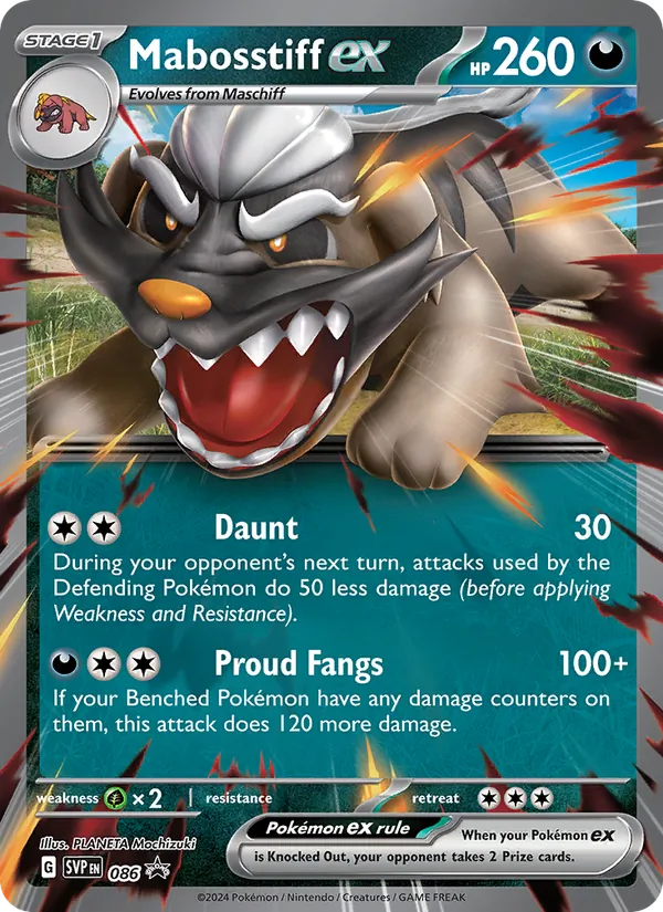 Mabosstiff ex #086, SWSH Black Star Holo, TCGdex reference