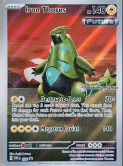 Iron Thorns #098, English Pokemon Center stamped promo reference image