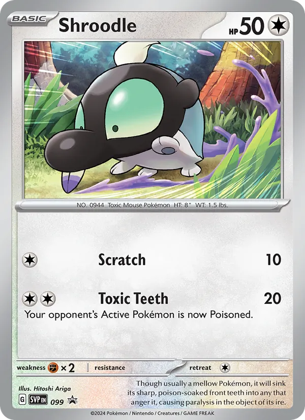 Shroodle #099, SWSH Black Star Holo, TCGdex reference