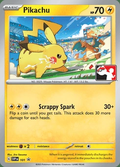 Pikachu #101, English Play! Pokemon stamped promo reference image