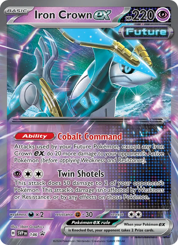 Iron Crown ex #146, SWSH Black Star Holo, TCGdex reference