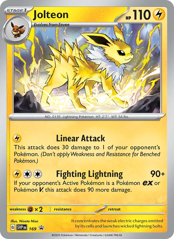 Jolteon #169, SWSH Black Star Holo, TCGdex reference