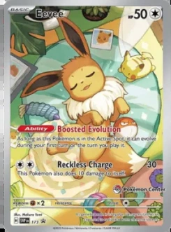 Eevee #173, English Pokemon Center stamped promo reference image