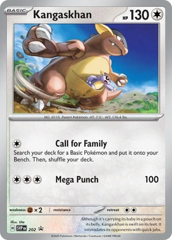 Kangaskhan #202, English SVP Black Star Promos promo, reference image