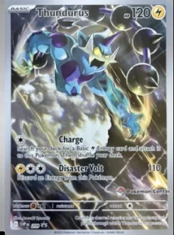 Thundurus #209, English Pokemon Center stamped promo reference image