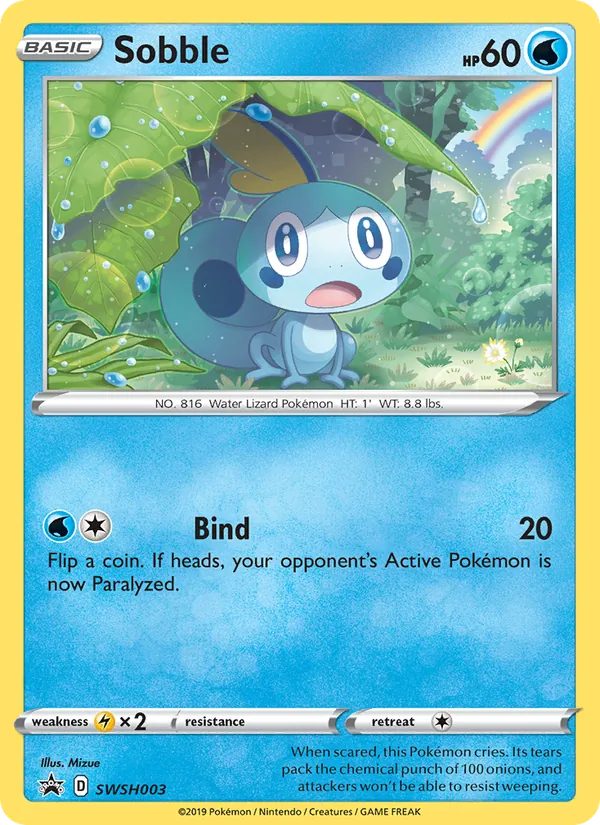 Sobble #SWSH003, SWSH Black Star Holo, TCGdex reference