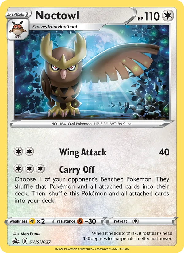 Noctowl #SWSH027, SWSH Black Star Holo, TCGdex reference
