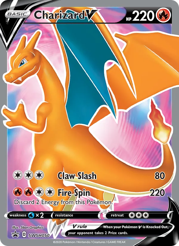Charizard V #SWSH050, SWSH Black Star Holo, TCGdex reference