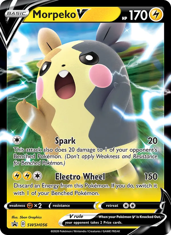 Morpeko V #SWSH056, SWSH Black Star Holo, TCGdex reference