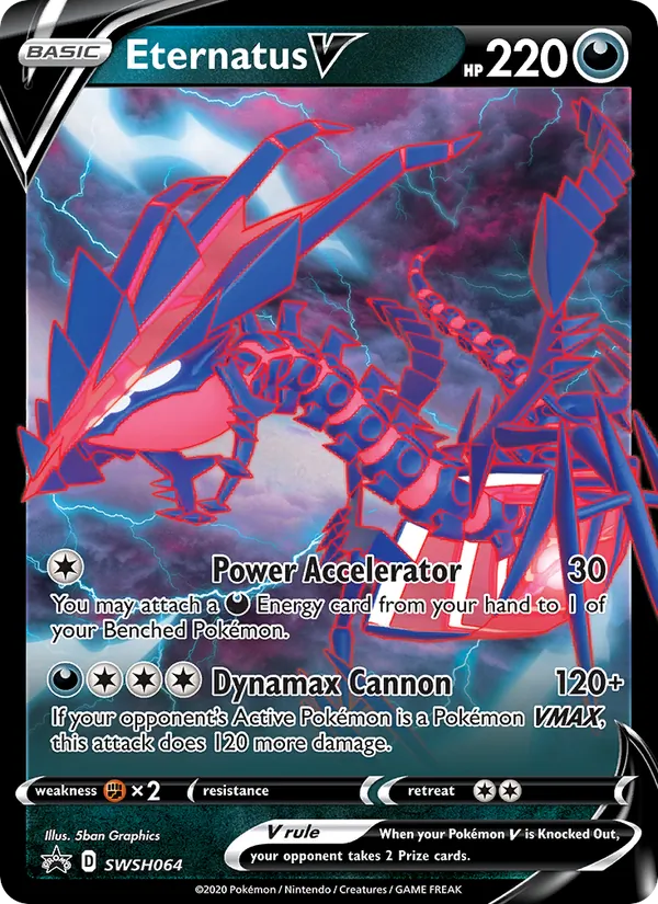 Eternatus V #SWSH064, SWSH Black Star Holo, TCGdex reference