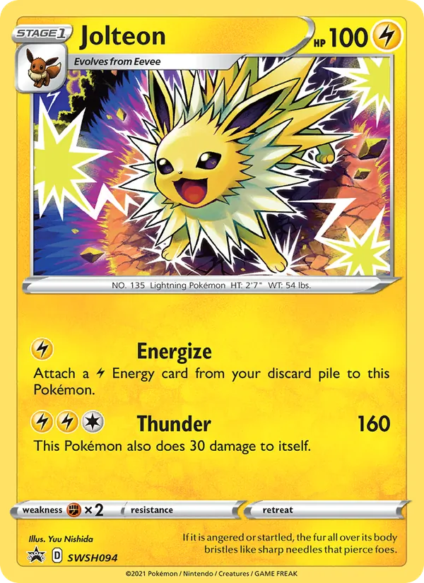 Jolteon #SWSH094, SWSH Black Star Holo, TCGdex reference