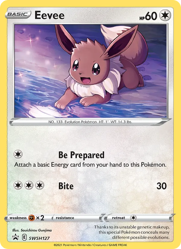 Eevee #SWSH127, SWSH Black Star Holo, TCGdex reference