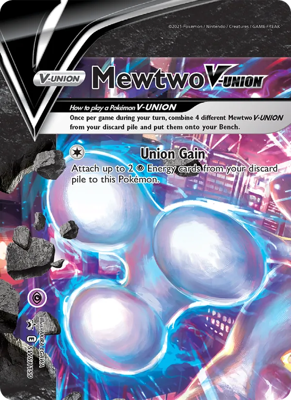 Mewtwo V-UNION #SWSH159, SWSH Black Star Holo, TCGdex reference