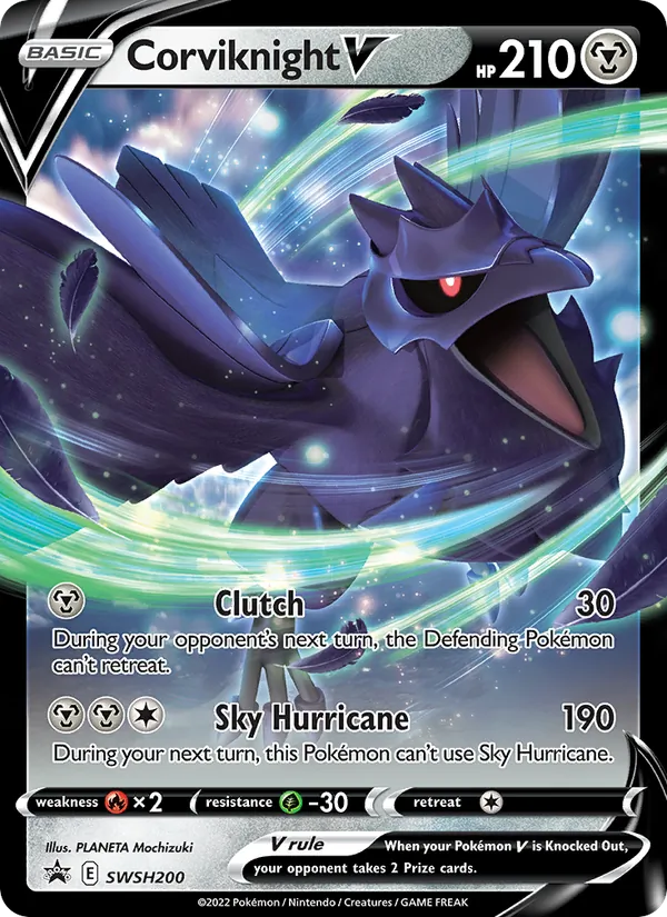 Corviknight V #SWSH200, SWSH Black Star Holo, TCGdex reference