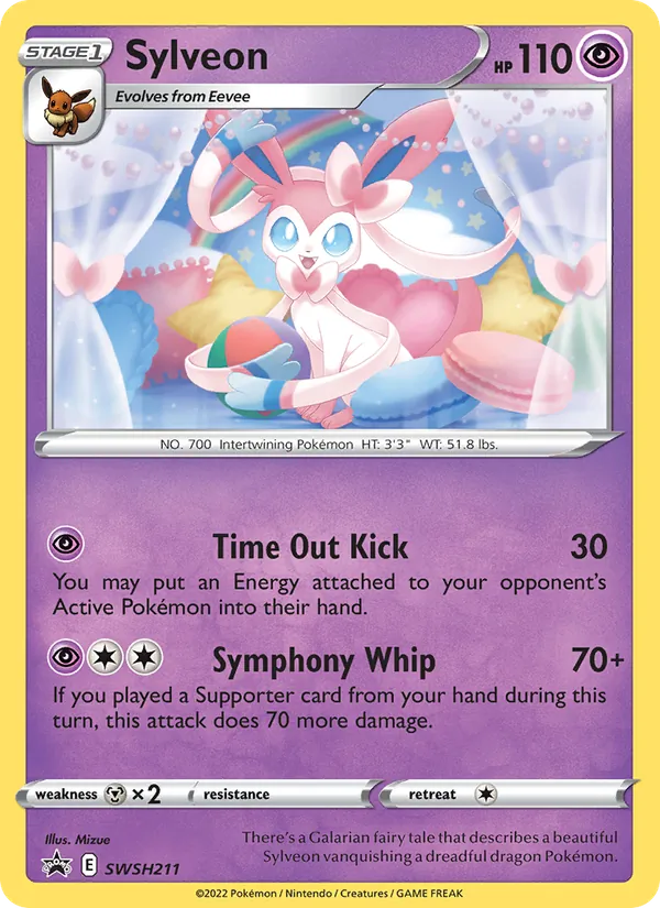 Sylveon #SWSH211, SWSH Black Star Holo, TCGdex reference
