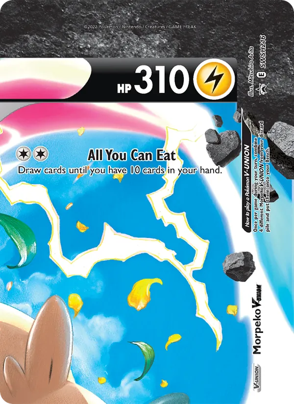 Morpeko V-UNION #SWSH216, SWSH Black Star Holo, TCGdex reference