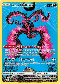 Galarian Moltres #SWSH284, English SWSH Black Star Promos promo, reference image