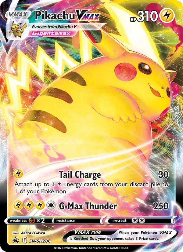 Pikachu VMAX #SWSH286, SWSH Black Star Holo, TCGdex reference
