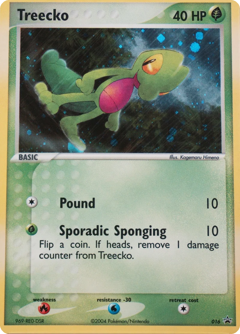 Treecko #016, Nintendo Black Star Cosmos Holo, PSA cert 120862834 reference placeholder
