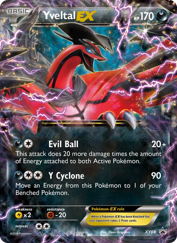 Yveltal EX #XY08, XY Black Star Holo, TCGdex reference