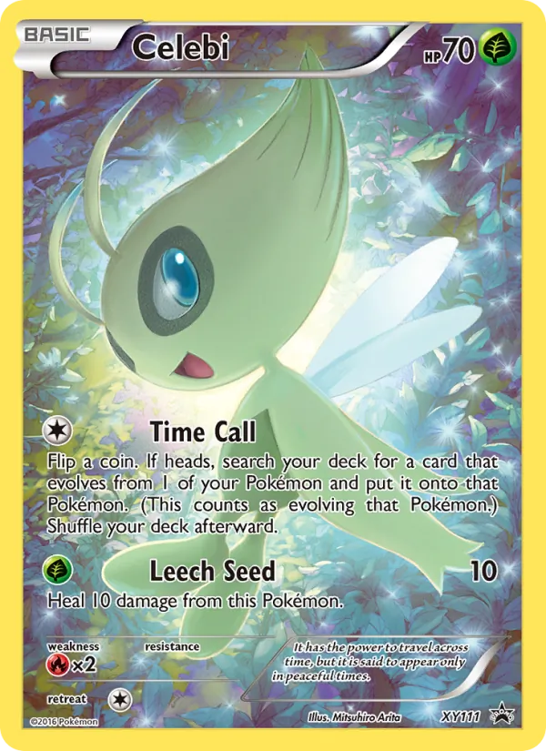 Celebi #XY111, XY Black Star Holo, TCGdex reference
