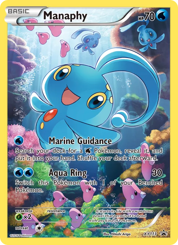 Manaphy #XY113, XY Black Star Holo, TCGdex reference