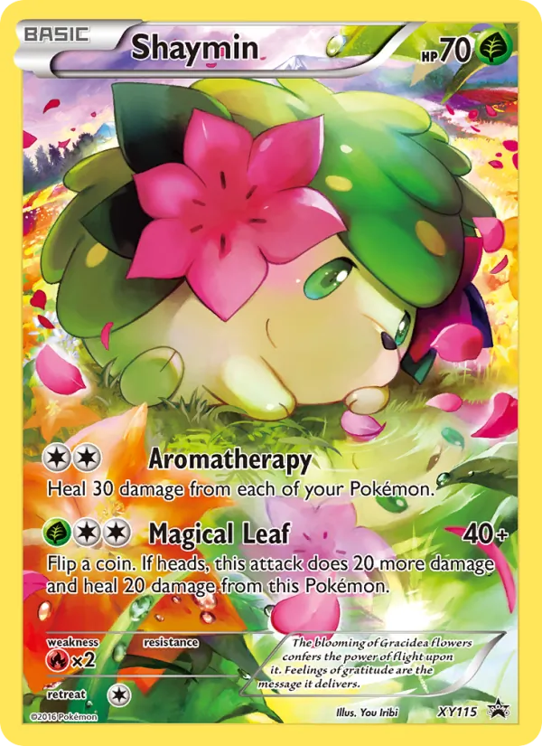 Shaymin #XY115, XY Black Star Holo, TCGdex reference