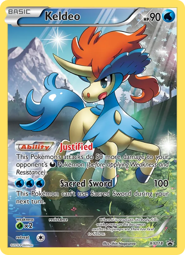 Keldeo #XY118, XY Black Star Holo, TCGdex reference