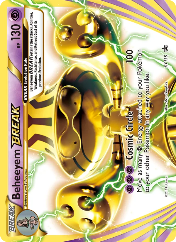 Beheeyem BREAK #XY135, XY Black Star Holo, TCGdex reference