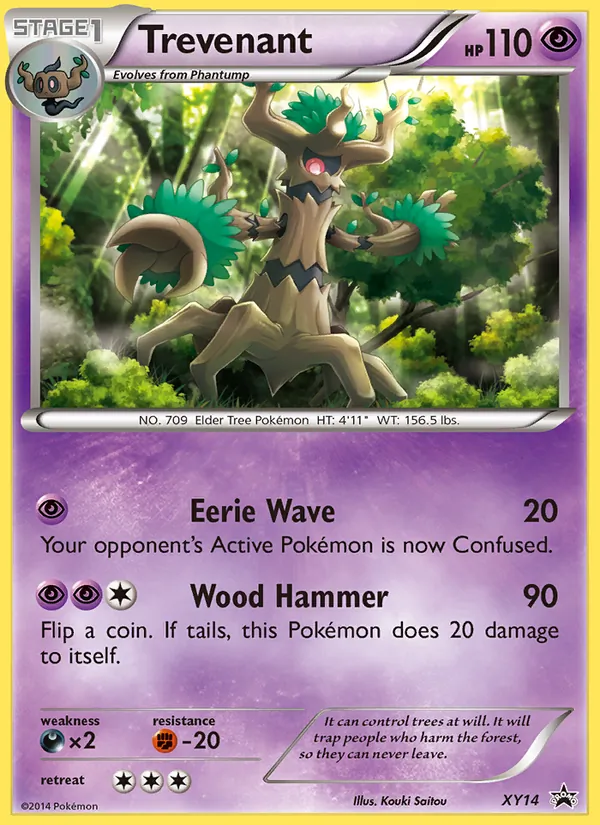 Trevenant #XY14, XY Black Star Holo, TCGdex reference