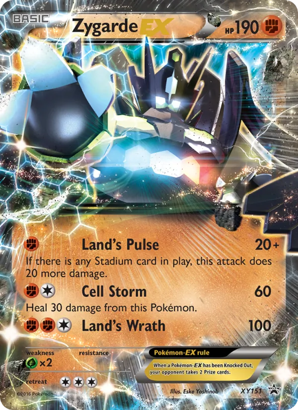 Zygarde EX #XY151, XY Black Star Holo, TCGdex reference