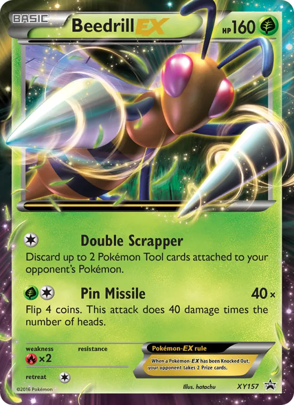 Beedrill EX #XY157, XY Black Star Holo, TCGdex reference